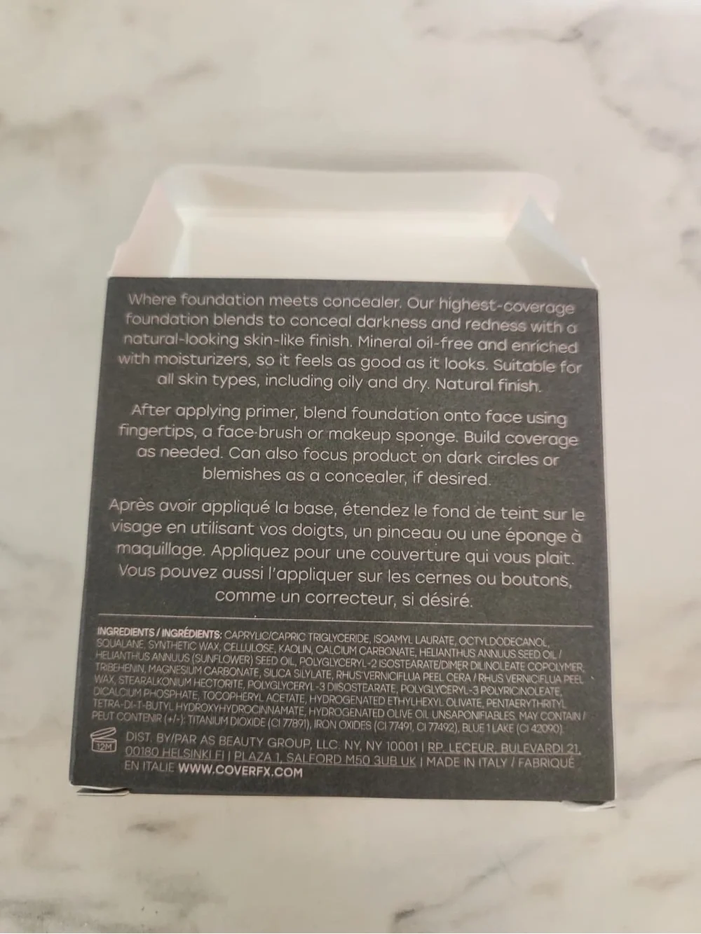 COVER FX Total Cover Cream Foundation Shade M2 Satin Full Cover Oil-Free 0.29 oz